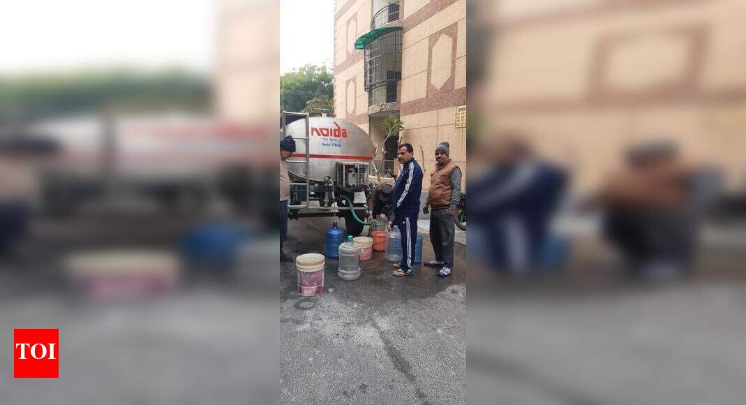 Water supply disrupted for 2 days in Sector 105 Noida News Times of