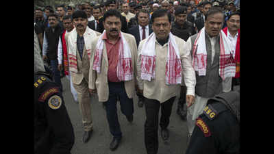 CAA: Sarbananda Sonowal takes out padayatra, AASU protests across Assam