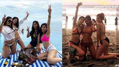 Shanaya Kapoor rocks beachwears as she chills with her girl gang in Bali