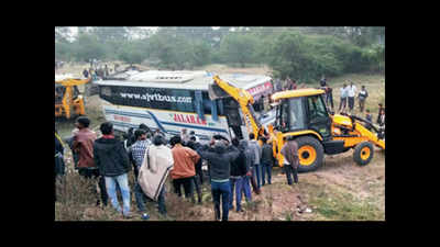 Ahmedabad law student dies as bus overturns near Talaja