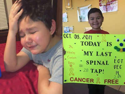 Nine-year-old cries happy tears after learning he is cancer-free!