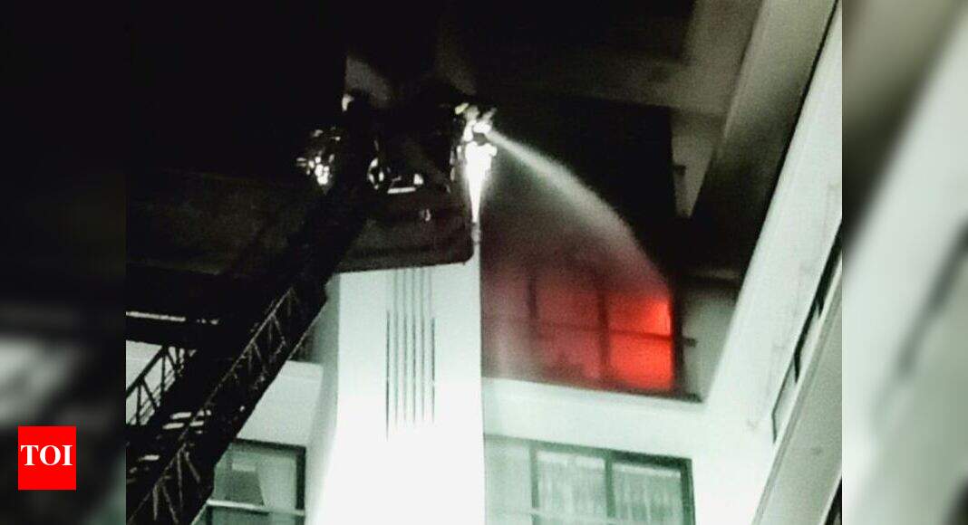 Fire in Mumbai today Fire breaks out in Vile Parle highrise Mumbai