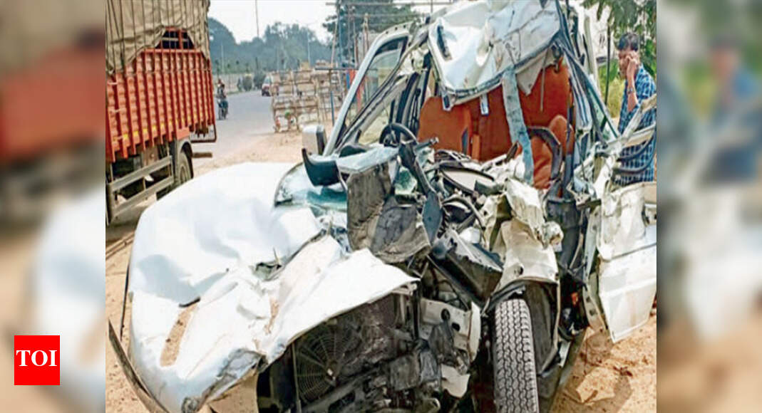 Hyderabad Accident Sainikpuri resident killed after car rams into