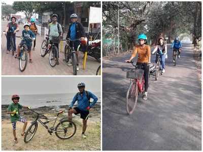 Mumbaikars explore the coast on a cycle
