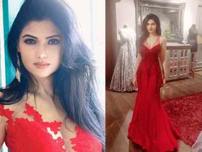 Photos: Trupti Toradmal dazzles in a glamorous red gown