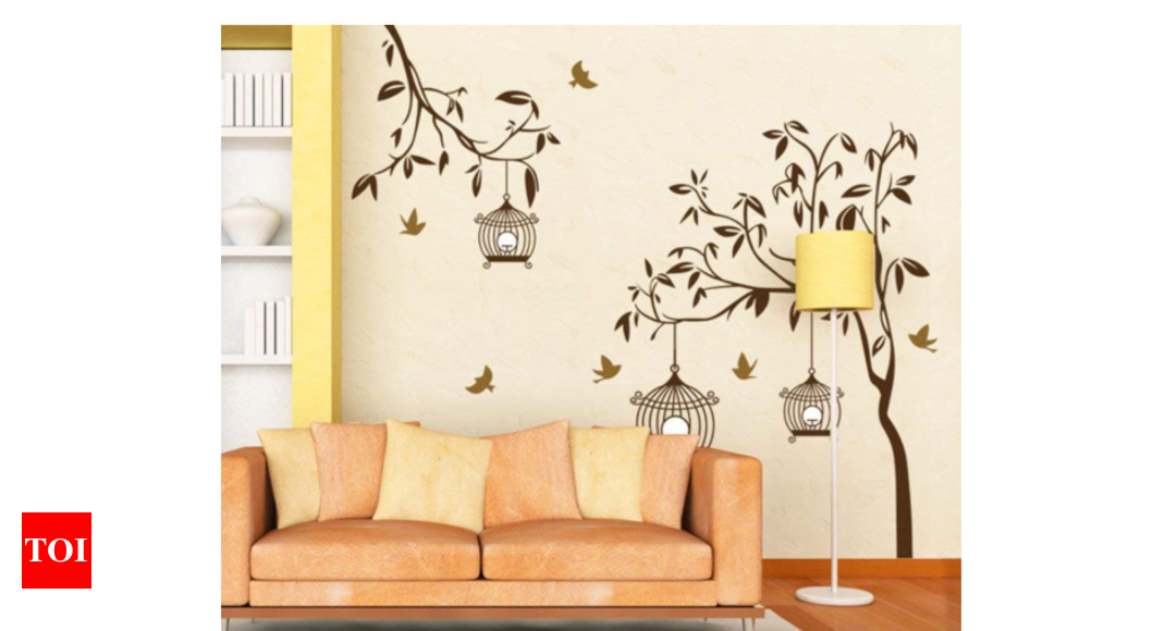 Wall Sticker: DIY wall art ideas for your home | - Times of India