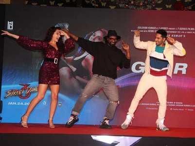 Photos: Varun and Nora at 'Garmi' song launch