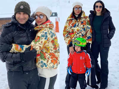 Kareena Kapoor is holidaying in Switzerland and the internet can't stop talking about her floral jacket
