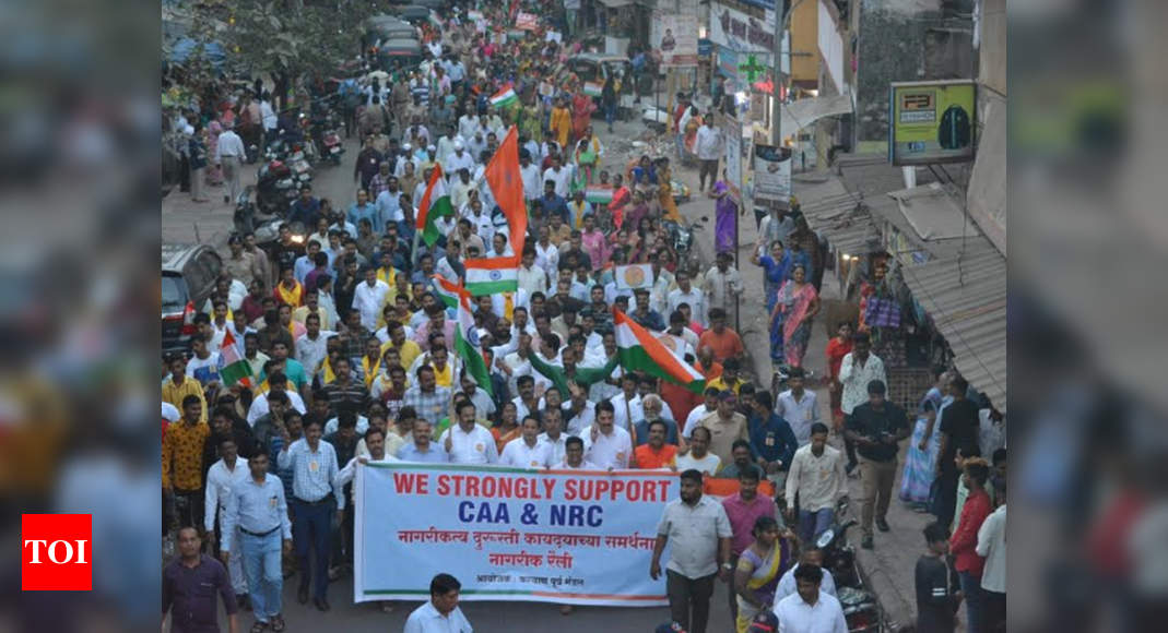 BJP Takes Out Rally In Support Of CAA In Kalyan | Thane News - Times Of ...