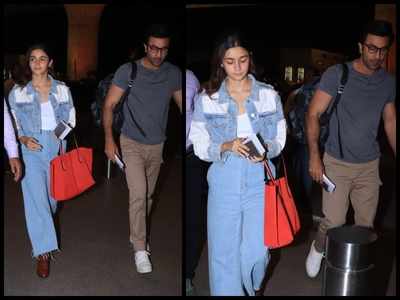 Ranbir Kapoor and Alia Bhatt sport casual attires as they step out together  : Bollywood News - Bollywood Hungama