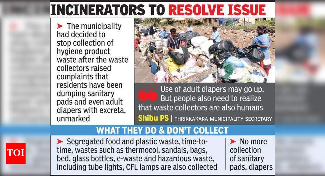 Sanitary waste made up for 12 tonnes of trash collected Kochi News