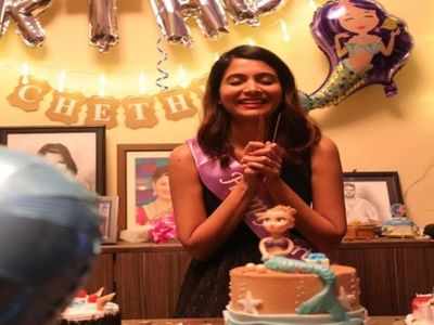 Shwetha Prasad emotional on having a Little Mermaid themed birthday