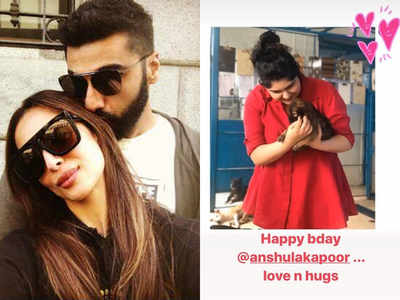 Malaika Arora wishes ‘love and hugs’ to beau Arjun Kapoor’s sister Anshula on her birthday