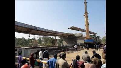 Girder falls on railway line near Balasore, train services hit