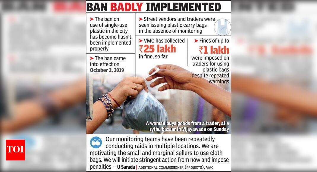 Two months later, plastic ban still not fully in place in city