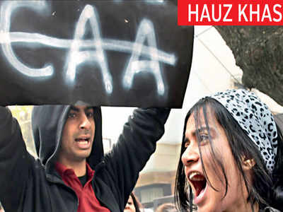 CAA protests: South Delhi residents brave the chill to walk their talk