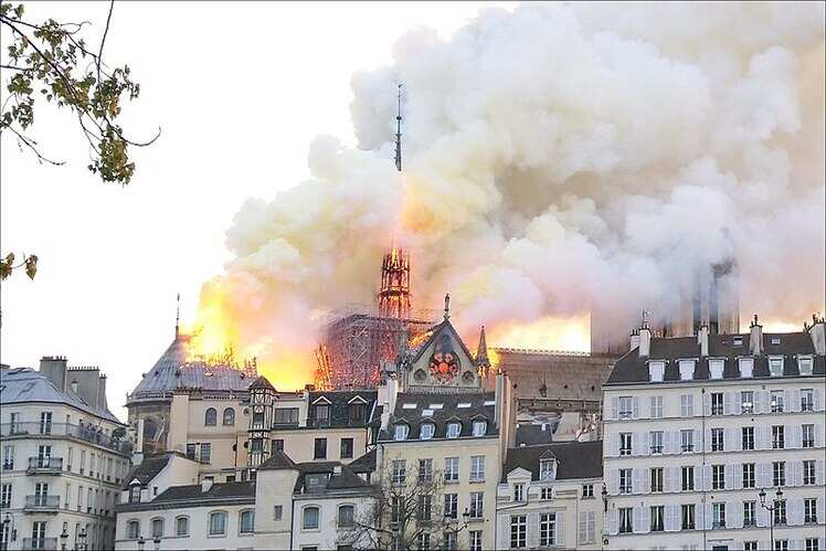 When Notre Dame burned