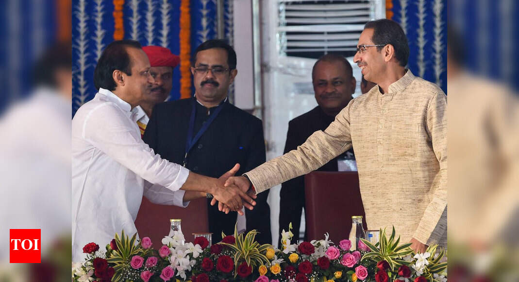 Uddhav inducts son; Ajit Pawar sworn in dy CM