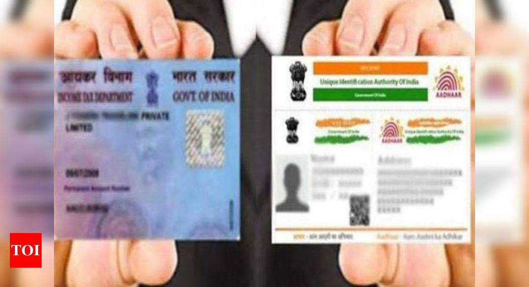 Aadhar Pan Link Pan Aadhaar Linking Deadline Extended To March 2020 Cbdt India Business News Times Of India