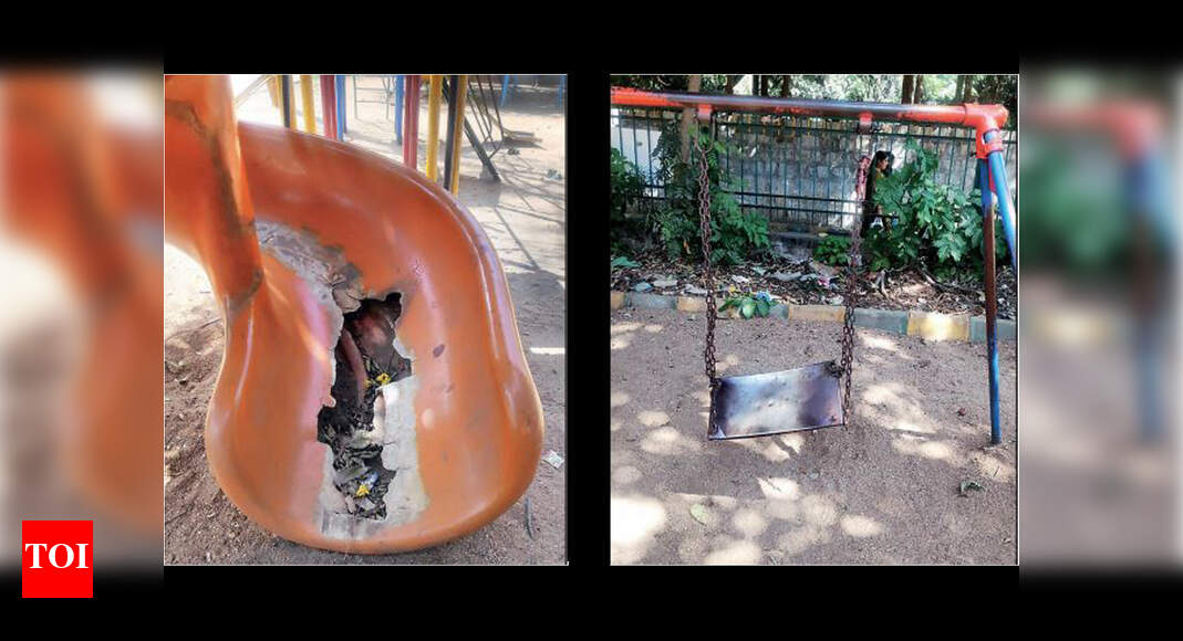 Bengaluru With broken swings and slides, park turns nogo zone for