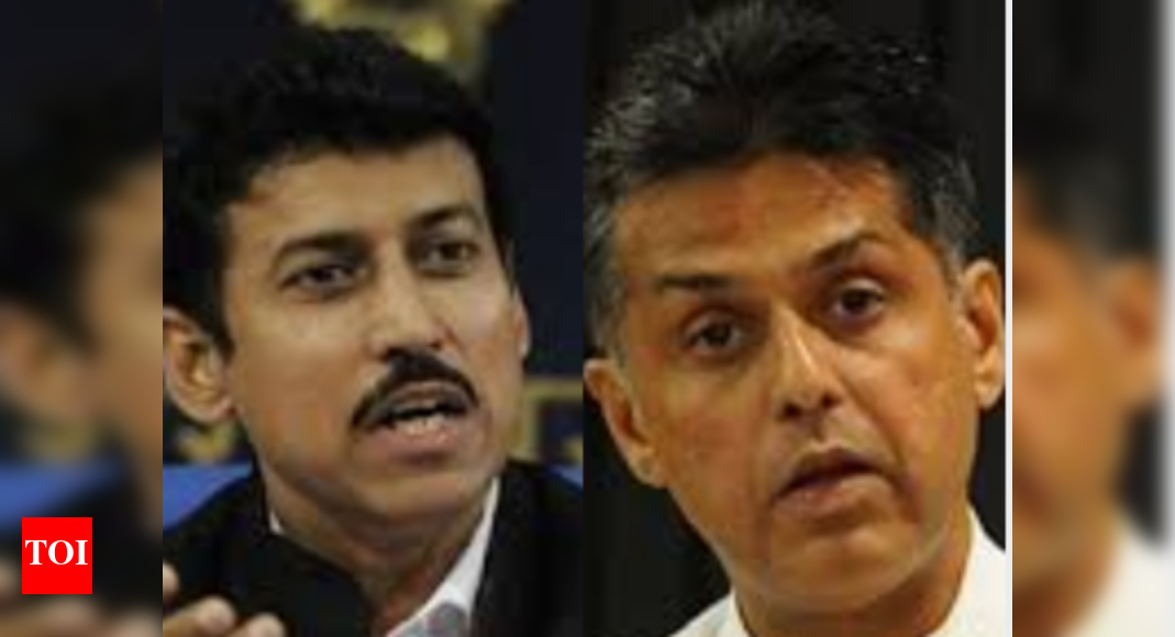 CDS post: Rathore, Manish Tewari in Twitter spat