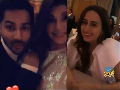 Happy New Year 2020: Varun Dhawan enjoys a gala time with girlfriend Natasha Dalal and Jacqueline Fernandez – watch video