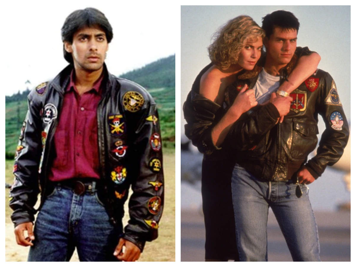 Did You Know That Salman Khan S Iconic Look In Maine Pyar Kiya Was Inspired By Tom Cruise S Character In Top Gun Hindi Movie News Times Of India