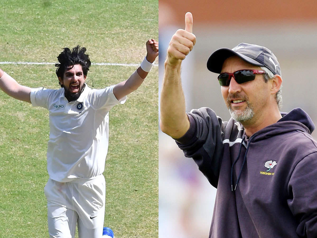 Ishant Sharma Bowling Fuller Now Hence Reaping Rewards Jason Gillespie Cricket News Times Of India