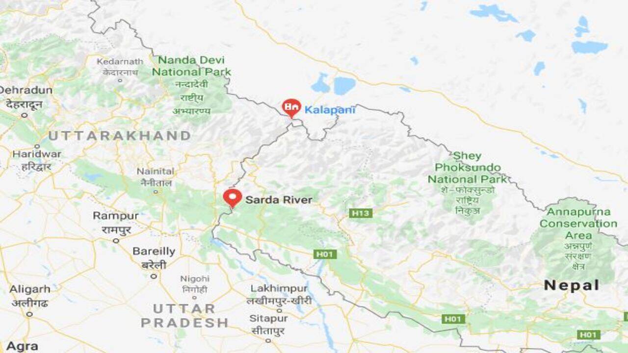 India Nepal River Map The Kalapani Dispute: All You Need To Know | India News - Times Of India