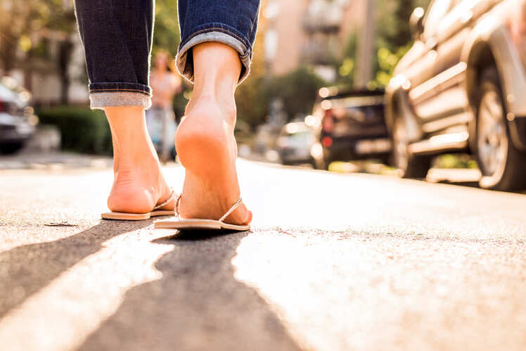 Not carrying the right shoes