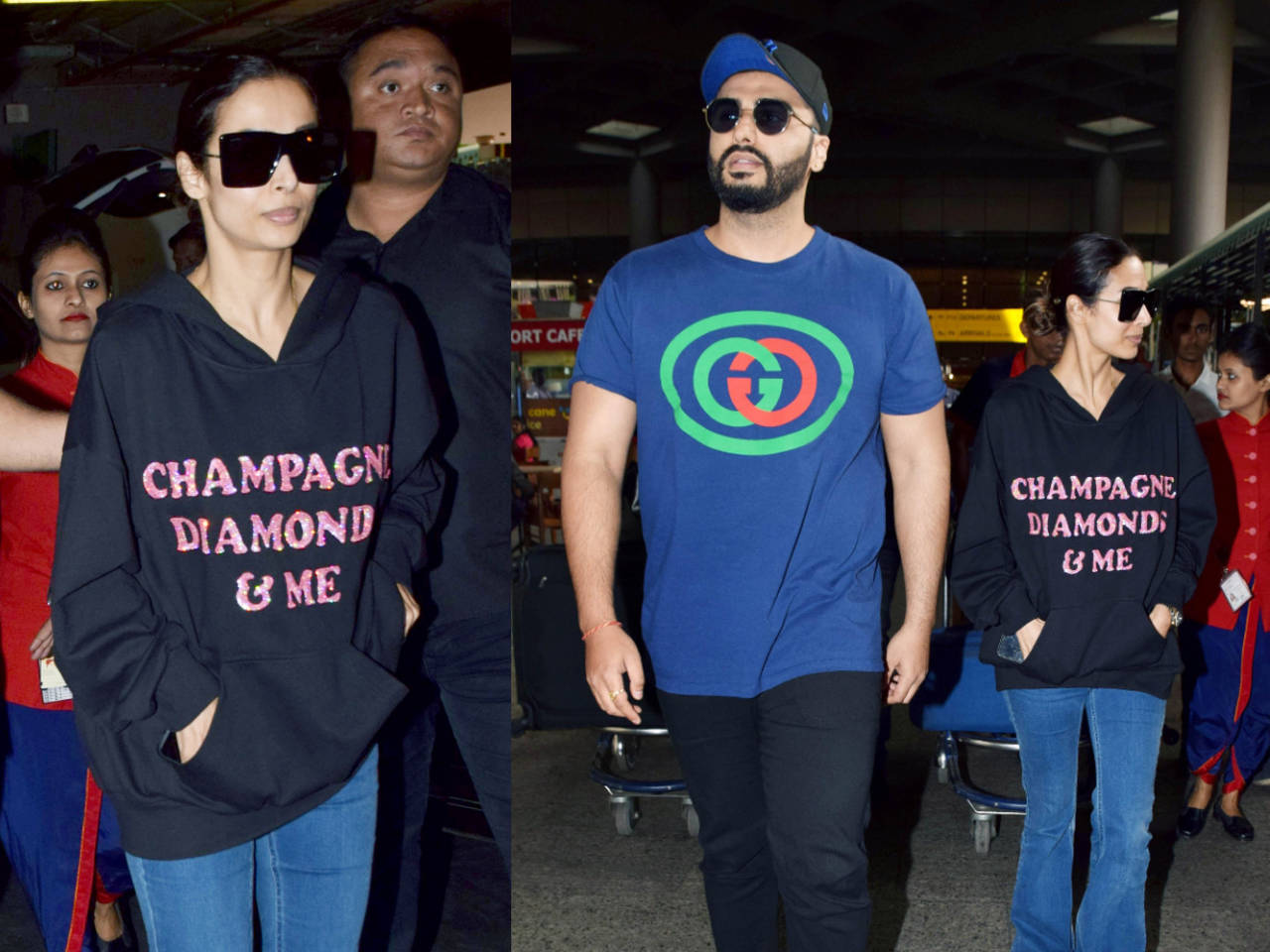 Malaika Arora's Airport Style Is A Nod To Winter Fashion With A Rs 3.5 Lakh Gucci  Jacket