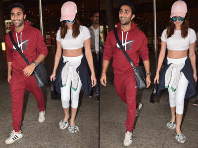 Tara Sutaria and Aadar Jain are one happy couple as they return from their London holiday