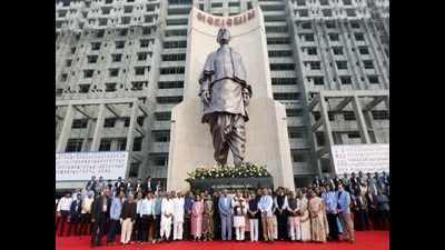 Gujarat: 50-foot tall Sardar Patel statue unveiled in Ahmedabad