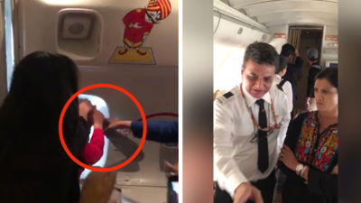 Watch: Following technical snag in Air India flight, passengers threaten flight crew