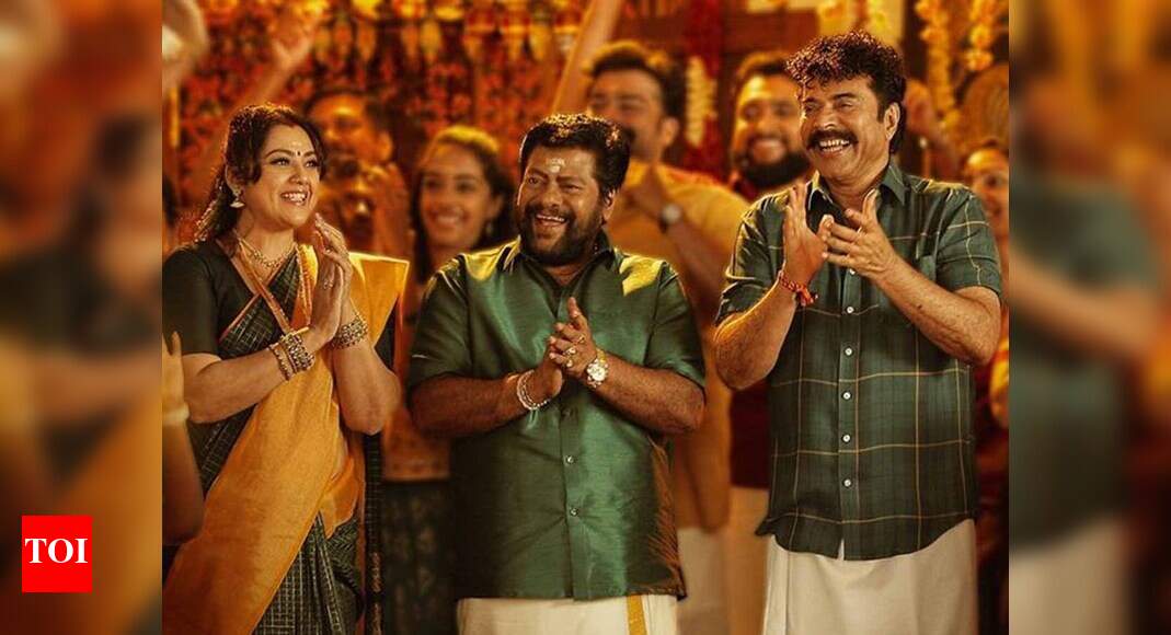 Mammootty is all cheers in this Shylock poster Malayalam Movie News