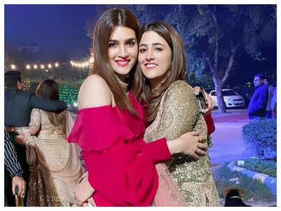 Watch: Kriti Sanon dances her heart with sister Nupur Sanon out at a friend’s wedding