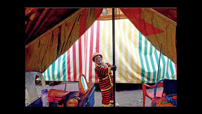 Where clowns cry, a tightrope walk ends