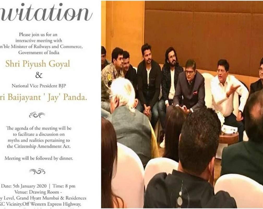 
CAA row: Kailash Kher, Ranveer Shorey, Anu Malik, Kunal Kohli and others attend Piyush Goyal's meeting
