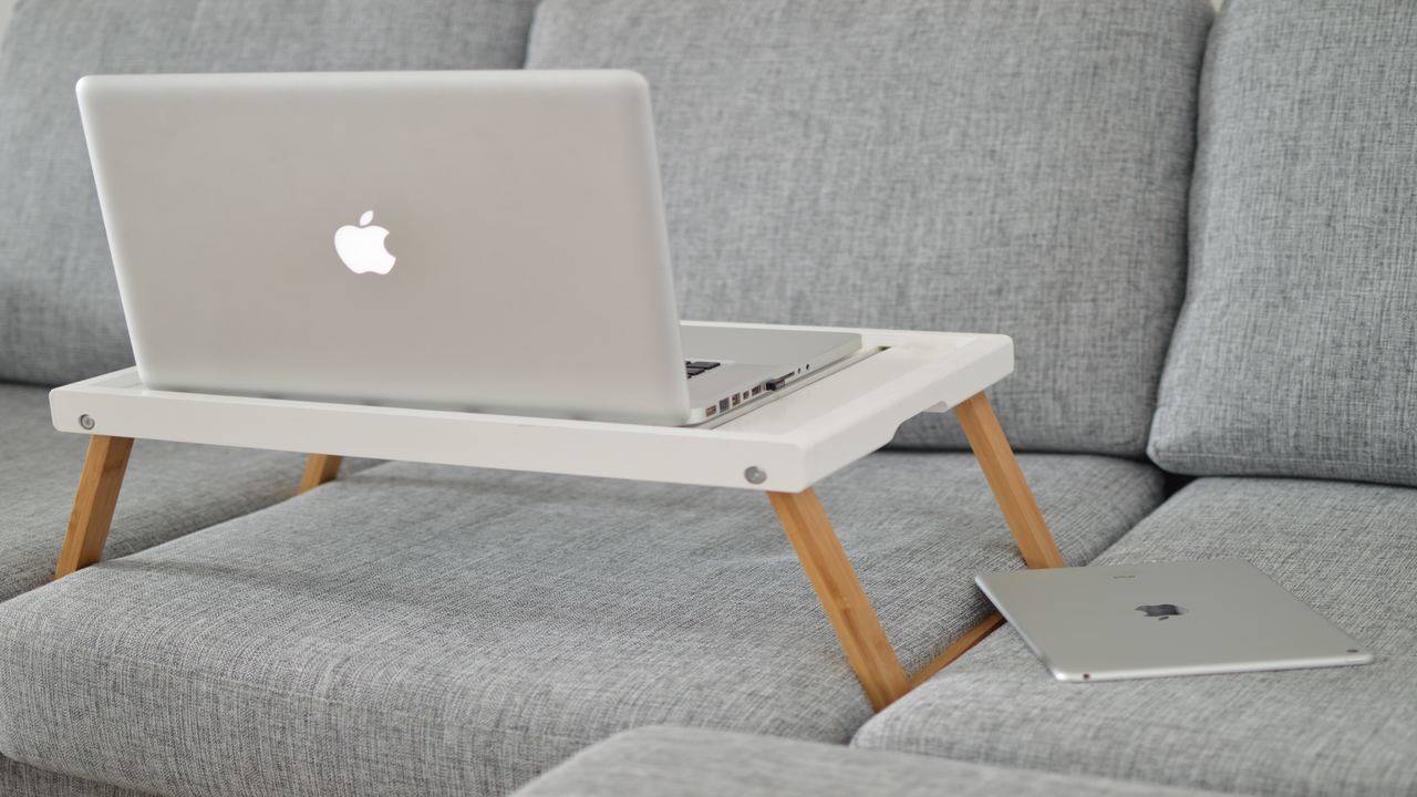 Ebee wood deals portable laptop table