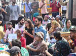 Hundreds protest JNU violence at Gateway of India