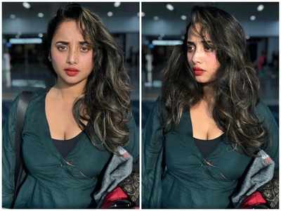 Rani Chatterjee snapped at the airport after Manali vacation