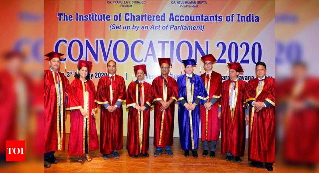 780 candidates attended Convocation program by ICAI - Times of India