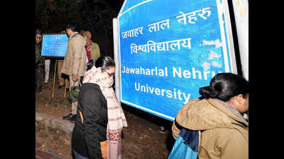 JNU violence: Mob at door, student jumped off second floor