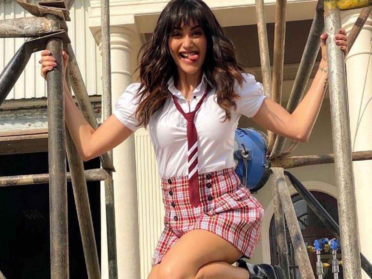 Karishma Tanna sports 'school girl' look in the promo of Khatron Ke  Khiladi; Ekta Kapoor asks 'which school is this?' - Times of India