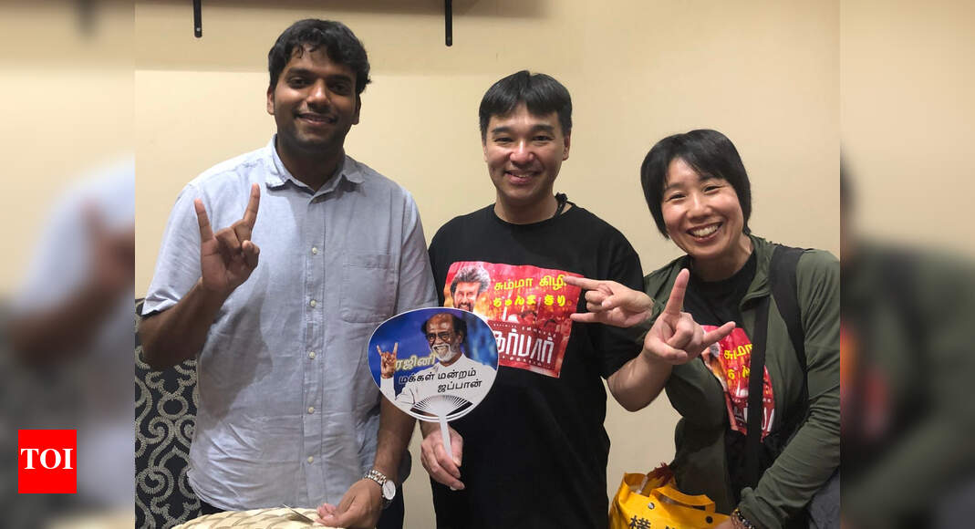 A Japanese Rajinikanth fan flies to Chennai to watch Darbar FDF | Tamil ...