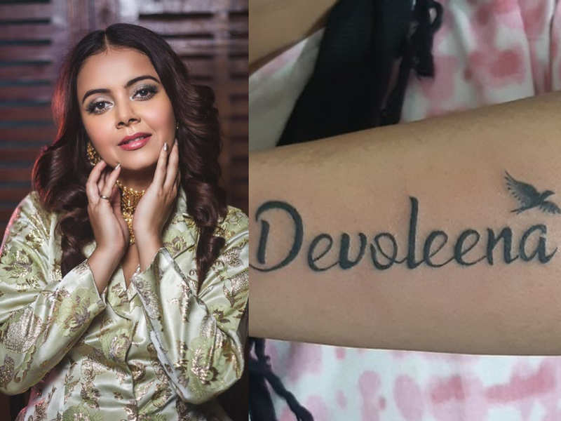 Bigg Boss 13 Fame Devoleena Bhattacharjee S Fan Gets Her Name Tattooed On Wrist See Pic Times Of India