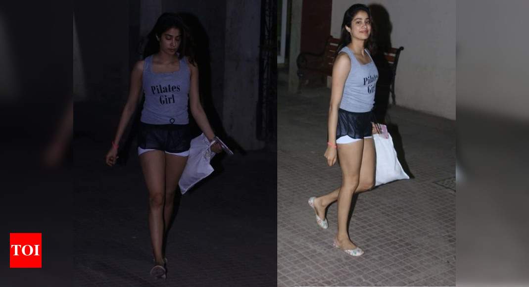 Janhvi Kapoor Is A Pilates Girl And These Post Workout Pictures Are Proof Hindi Movie News