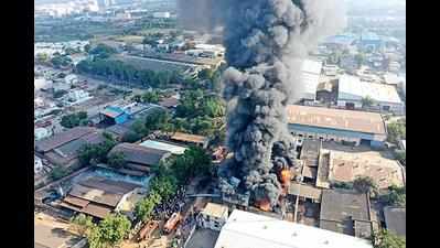 Chemical factory gutted near Mehsana