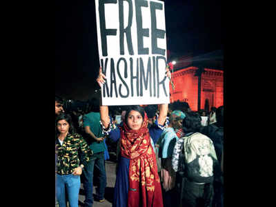 Free Kashmir Poster Maharashtra Home Minister To Review Fir