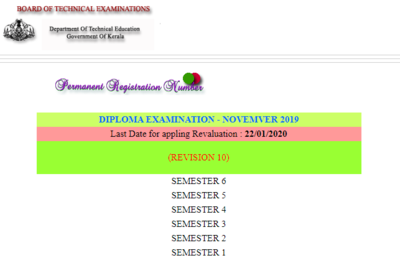 TE Kerala Diploma Result 2019 released at tekerala.org, Direct link here